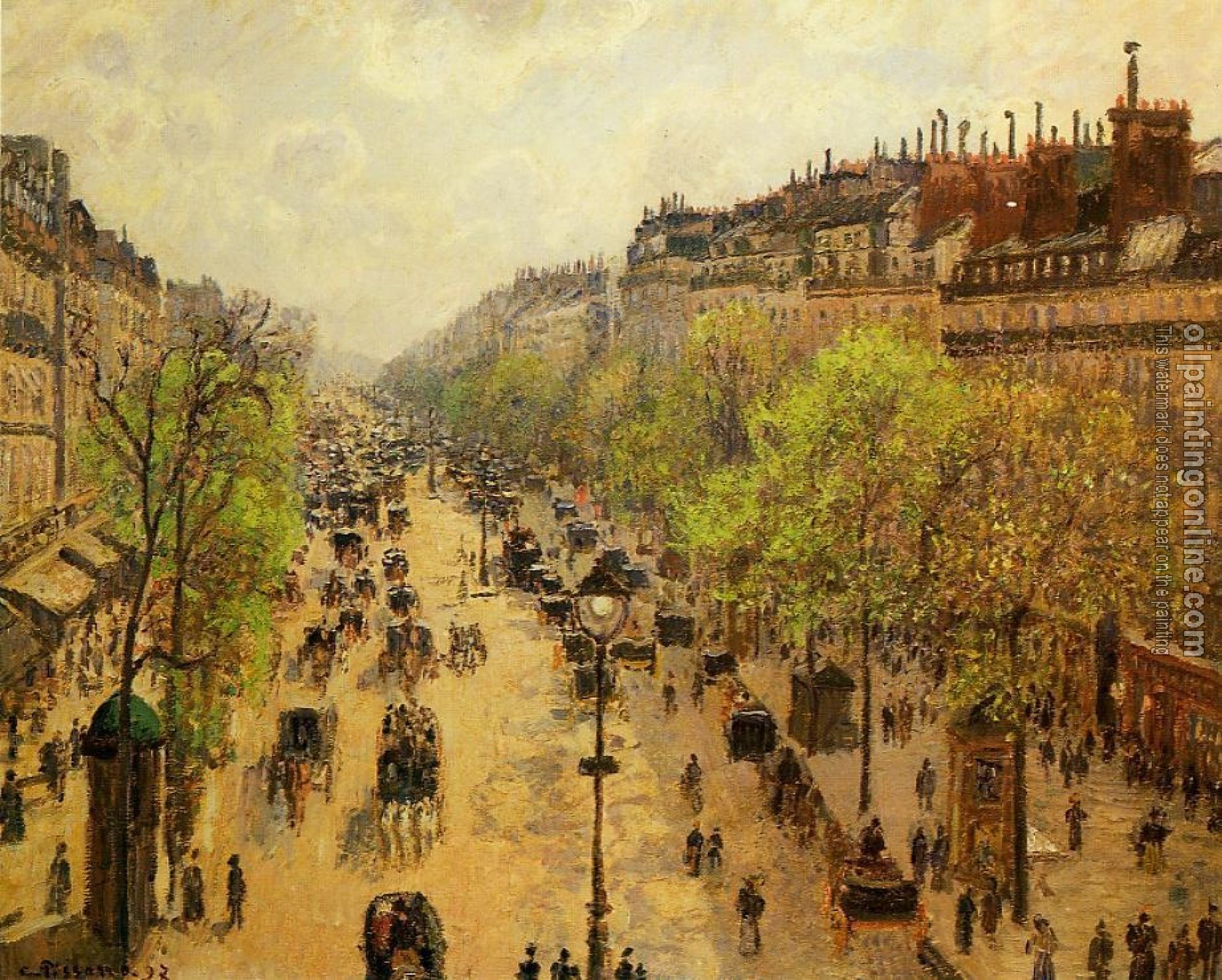 Pissarro, Camille - Boulevard Montmartre, Spring